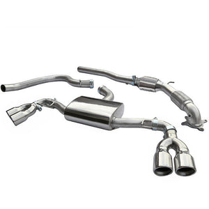 Cobra Sport Audi TT (Mk2) 1.8/2.0 TFSI (2WD) (2007-11) Turbo Back Performance Exhaust - Wayside Performance 