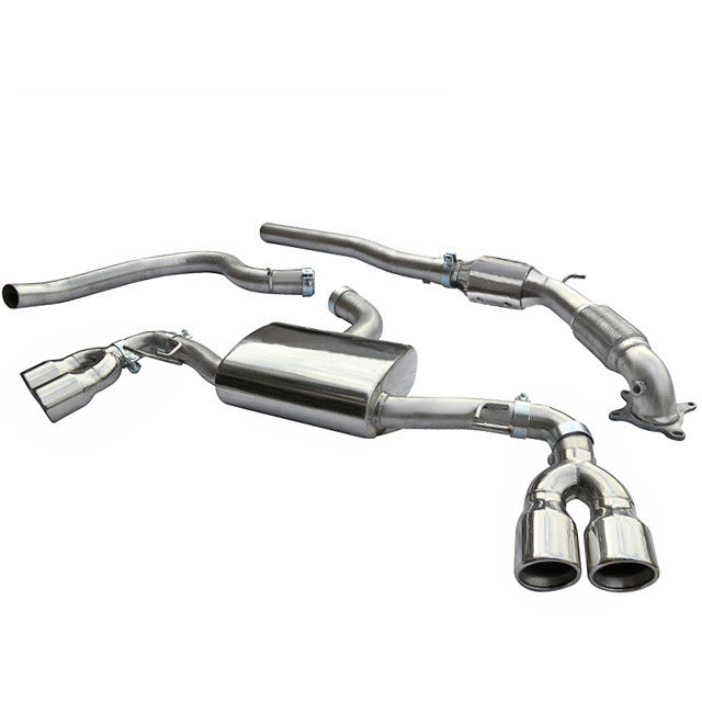 Cobra Sport Audi TT (Mk2) 1.8/2.0 TFSI (2WD) (2007-11) Turbo Back Performance Exhaust - Wayside Performance 