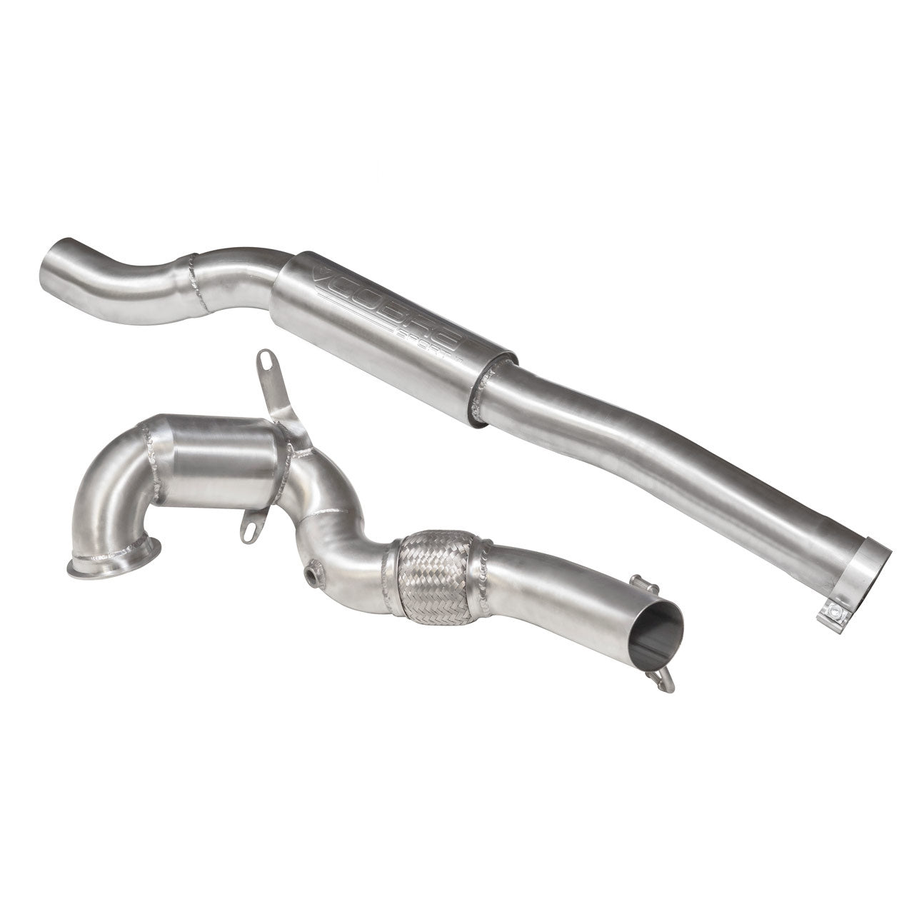 Cobra Sport Audi TTS (Mk3) 2.0 TFSI Front Downpipe Sports Cat / De-Cat Performance Exhaust - Wayside Performance 