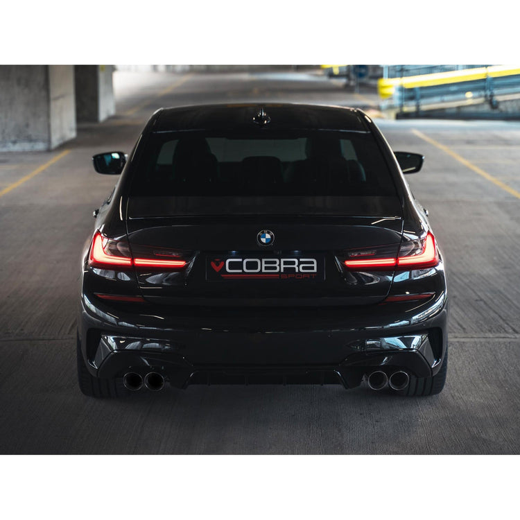 Cobra Sport BMW 330i Touring (G21) (19>) Non-Valved Quad Exit M3 Style Performance Exhaust - Wayside Performance 