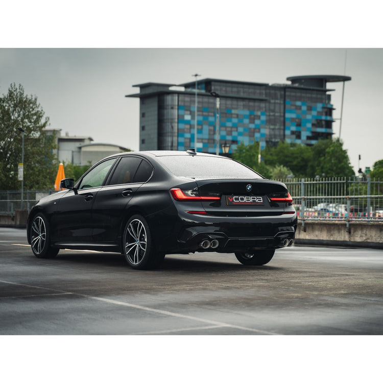 Cobra Sport BMW 330i Touring (G21) (19>) Non-Valved Quad Exit M3 Style Performance Exhaust - Wayside Performance 