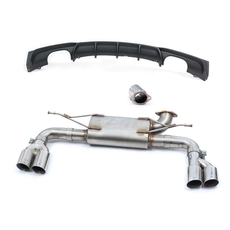 Cobra Sport BMW 320i (F30 LCI/F31 LCI) (2011-19) Quad Exit M3 Style Performance Exhaust Conversion - Wayside Performance 