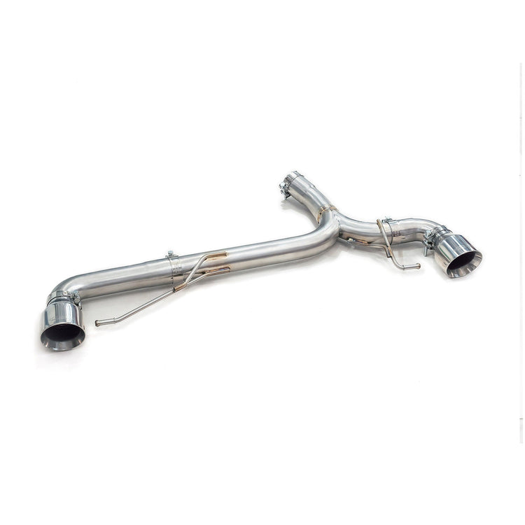 BMW 330e (G20) (19>) Non-Valved Venom Dual Exit Rear Axle Back Performance Exhaust - Wayside Performance 