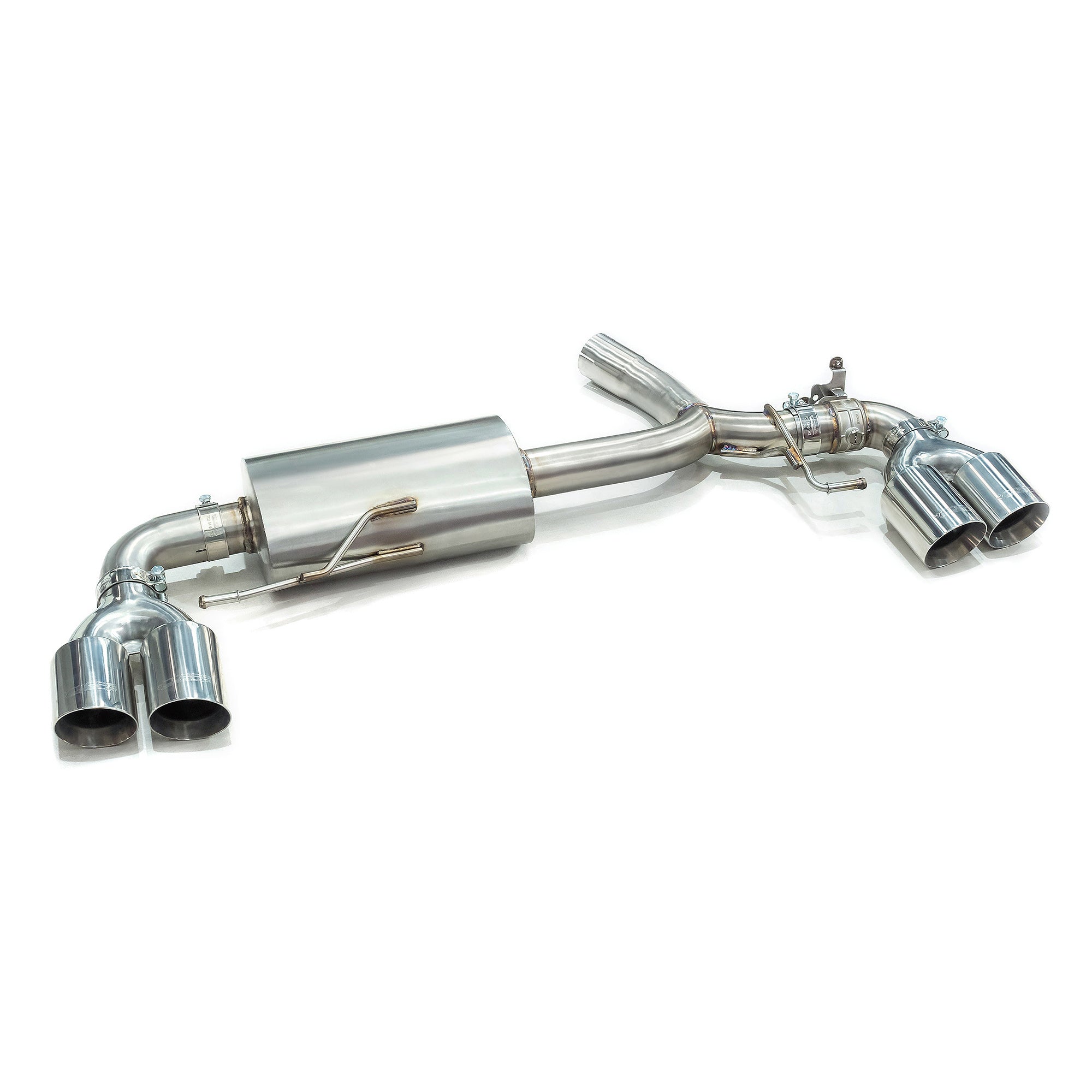 BMW 330e Touring (G21) (19>) Valved Quad Exit Rear Axle Back M3 Style Performance Exhaust - Wayside Performance 