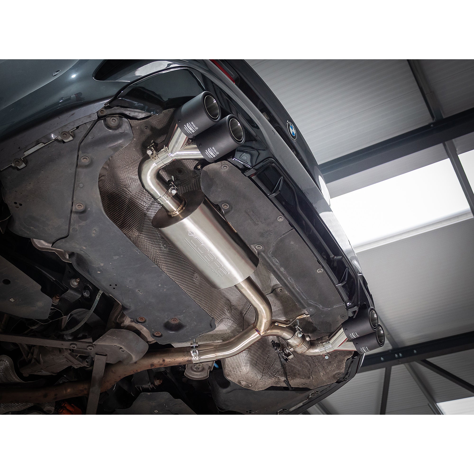 BMW 330e Touring (G21) (19>) Valved Quad Exit Rear Axle Back M3 Style Performance Exhaust - Wayside Performance 