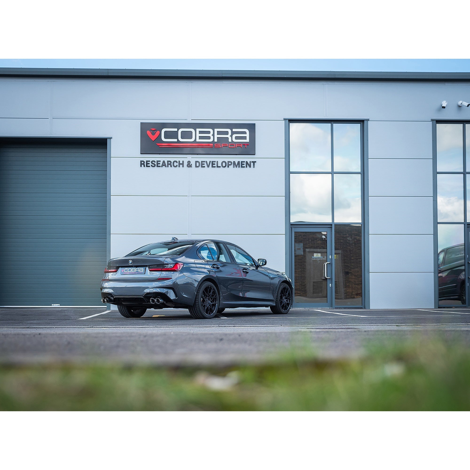 BMW 330e Touring (G21) (19>) Valved Quad Exit Rear Axle Back M3 Style Performance Exhaust - Wayside Performance 