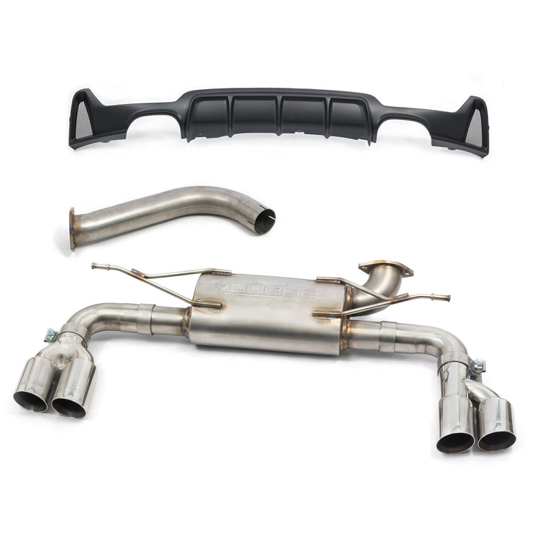 Cobra Sport BMW 420D (F32/F33/F36) (13-20) Quad Exit M4 Style Performance Exhaust Conversion - Wayside Performance 