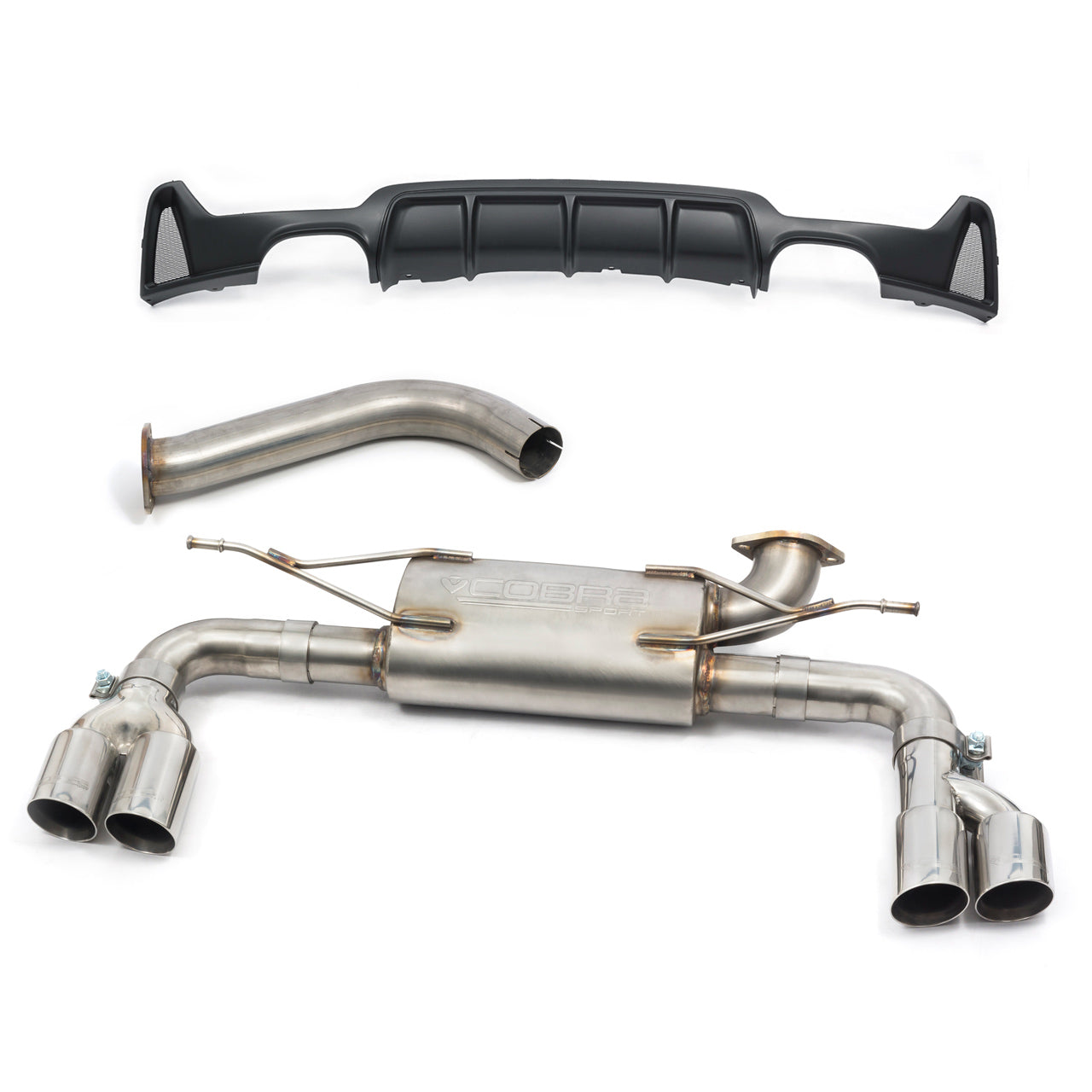 Cobra Sport BMW 420i (F32/F33/F36) (13-20) Quad Exit M4 Style Performance Exhaust Conversion - Wayside Performance 