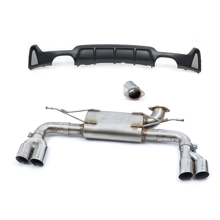 Cobra Sport BMW 420i (F32/F33/F36) (13-20) Quad Exit M4 Style Performance Exhaust Conversion - Wayside Performance 