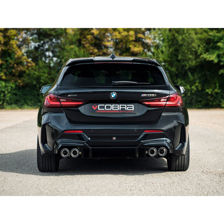 Cobra Sport BMW M135i (F40) Venom Quad Exit Turbo Back M3 Style Race Box Delete Performance Exhaust - Wayside Performance 