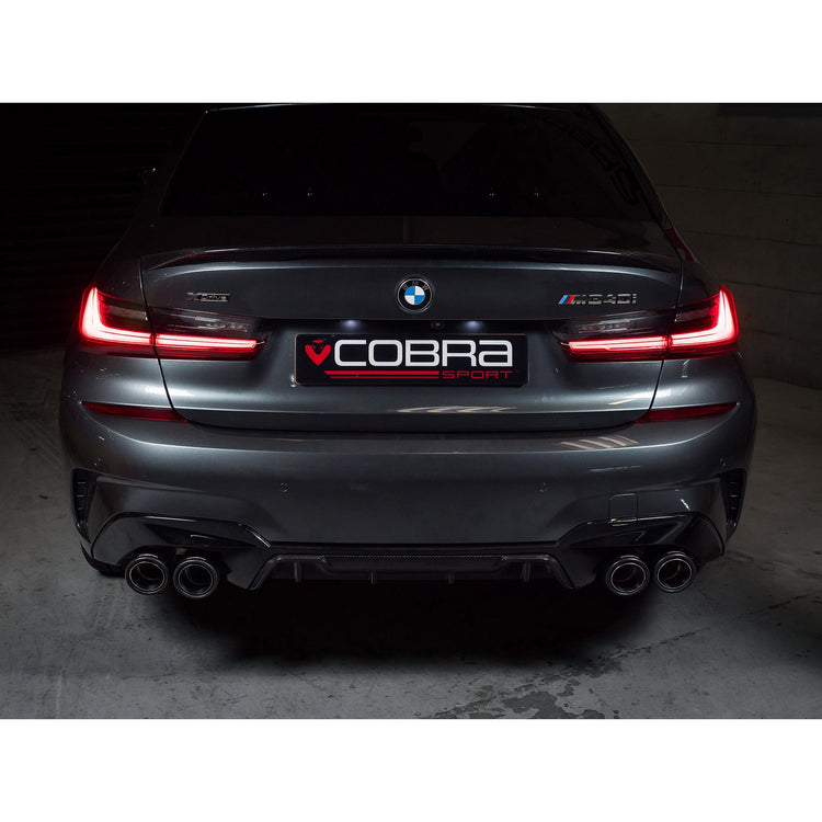 Cobra Sport BMW M340i (G20/G21) (19>) Valved Quad Exit GPF/PPF Back Performance Exhaust - Wayside Performance 