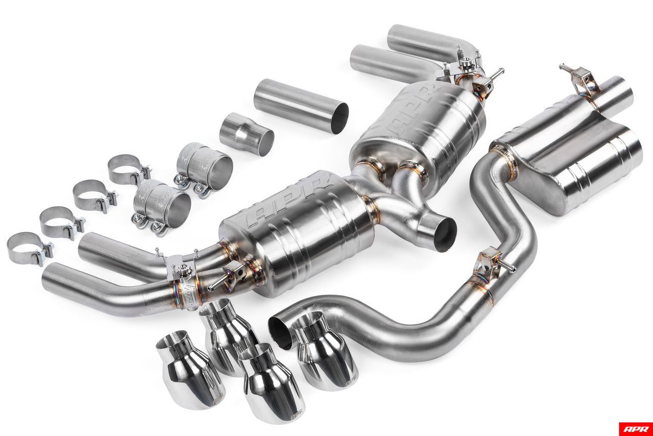 APR Cat Back Exhaust System - S3 (8V) Saloon - Wayside Performance 