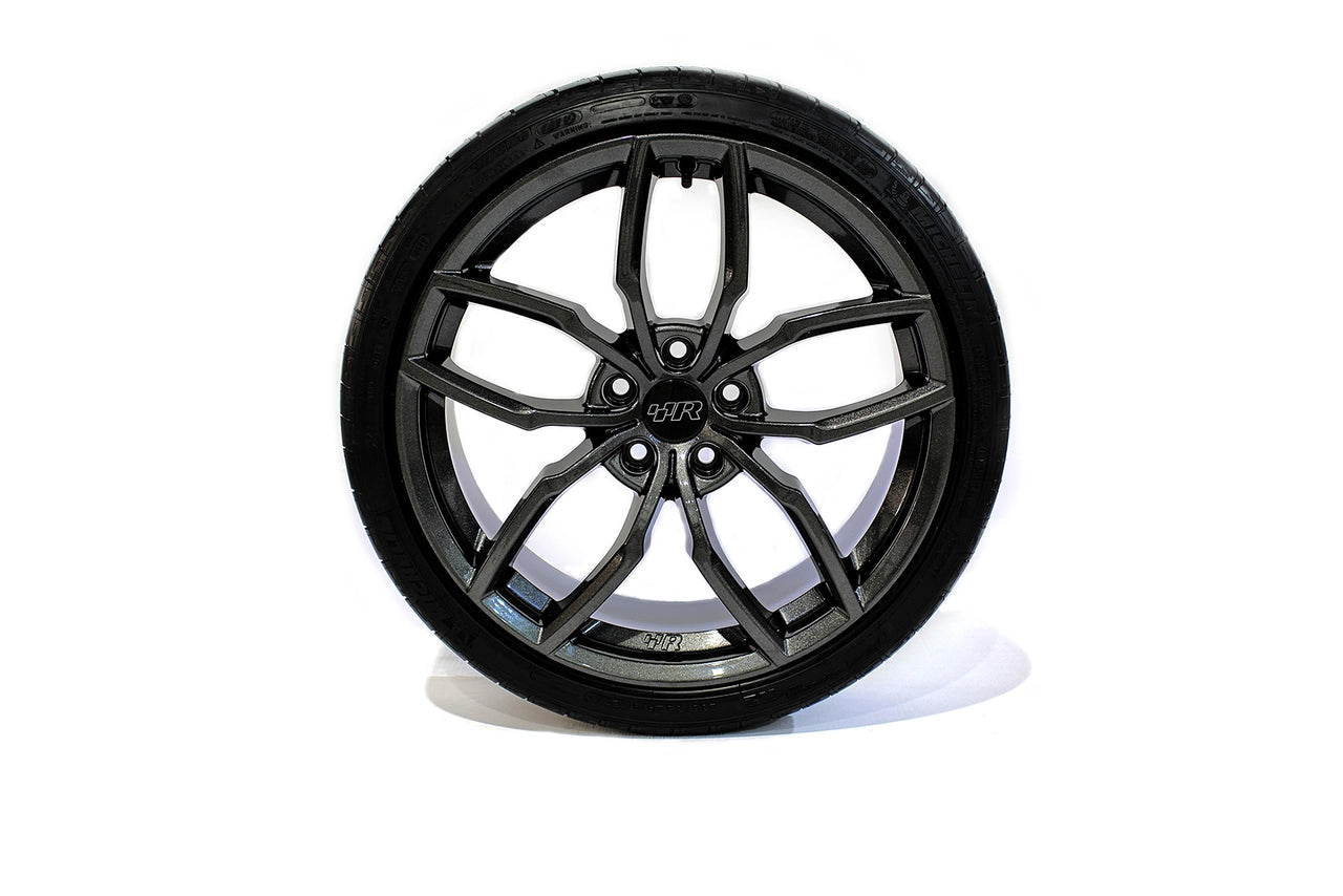 Racingline R360 8.5J x 19inch Alloy Wheels - Gunmetal Grey - Wayside Performance 