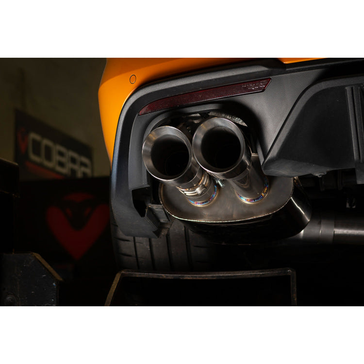 Cobra Sport Ford Mustang 5.0 V8 GT (2018>) Facelift 3" Valved Cat Back Performance Exhaust - Wayside Performance 