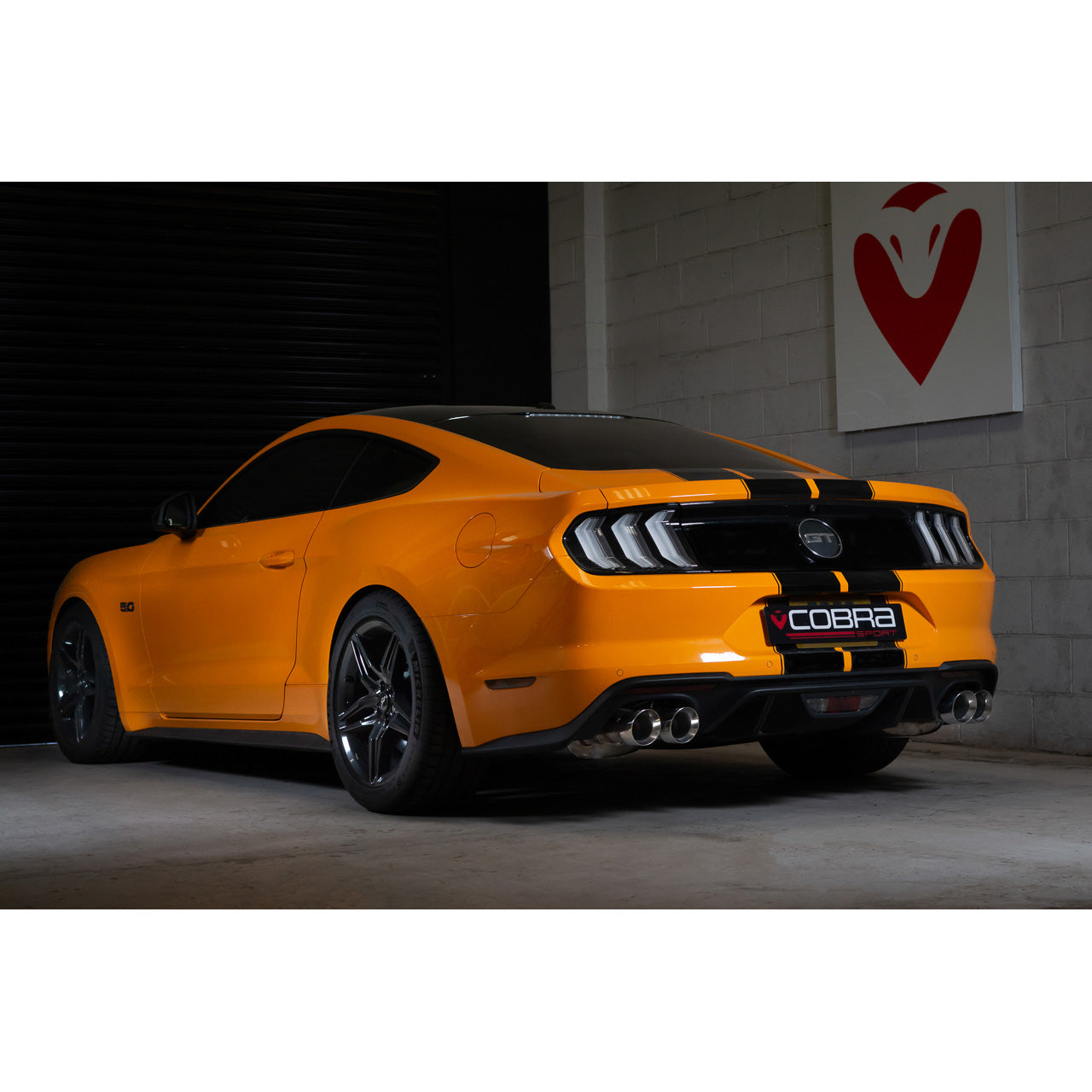 Cobra Sport Ford Mustang 5.0 V8 GT (2018>) Facelift 3" Valved Cat Back Performance Exhaust - Wayside Performance 
