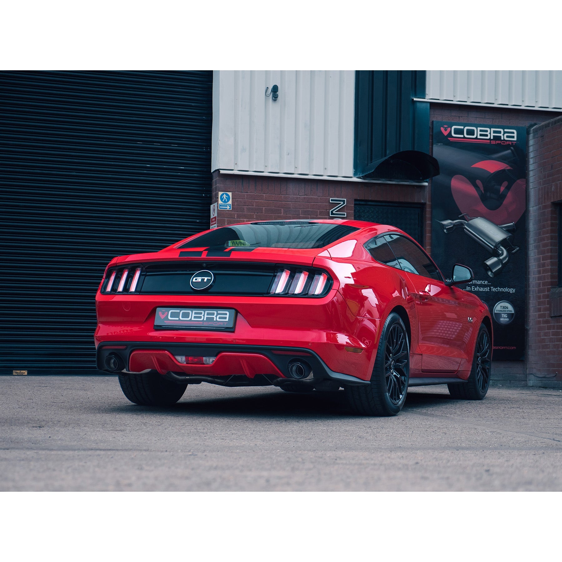 Cobra Sport Ford Mustang 5.0 V8 GT (2015-18) 2.5" Venom Box Delete Axle Back Performance Exhaust - Wayside Performance 