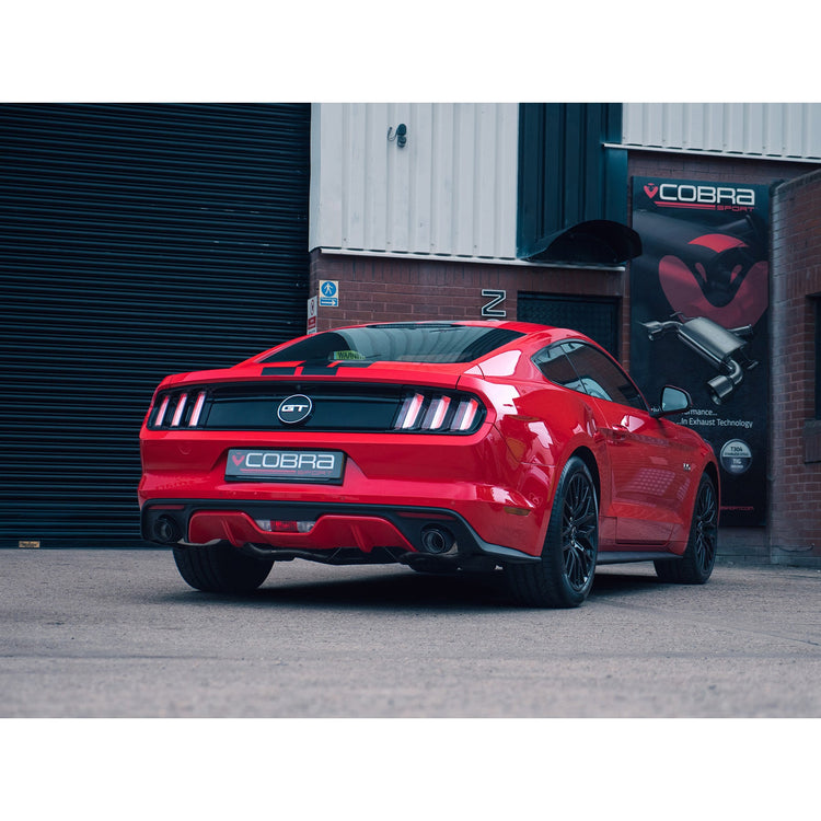 Cobra Sport Ford Mustang 5.0 V8 GT (2015-18) 2.5" Venom Box Delete Axle Back Performance Exhaust - Wayside Performance 