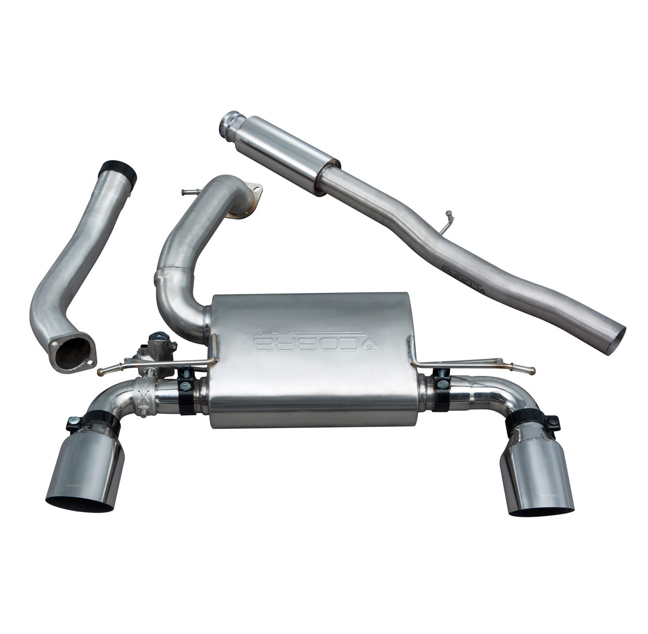 Cobra Sport Ford Focus RS (MK3) Cat Back Performance Exhaust - Wayside Performance 