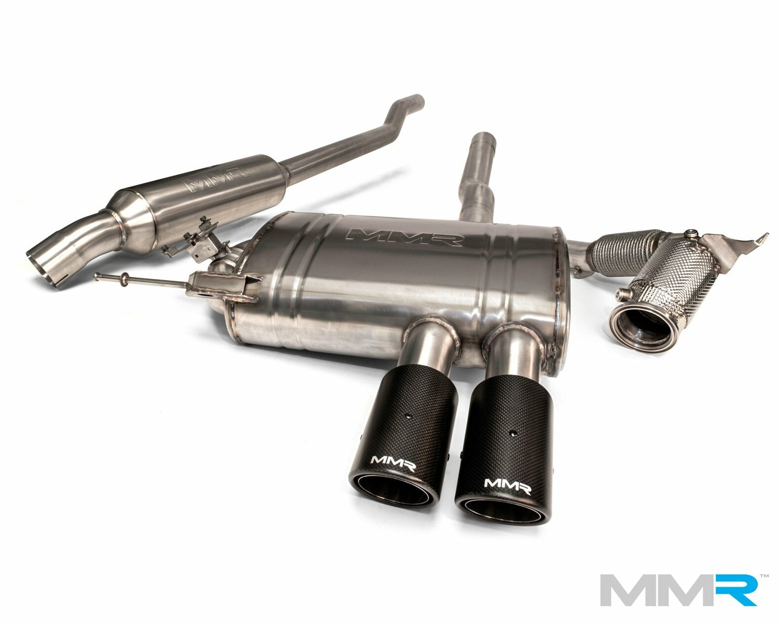 MMR Mini F56 Full System - Sports Cat With Thermal Coating & Cat - Back Exhaust With Valves - Wayside Performance 