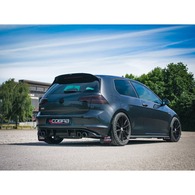 Cobra Sport VW Golf GTI (Mk7) 2.0 TSI (5G) (12-17) Quad Exit Turbo Back Golf R Style Performance Exhaust - Wayside Performance 