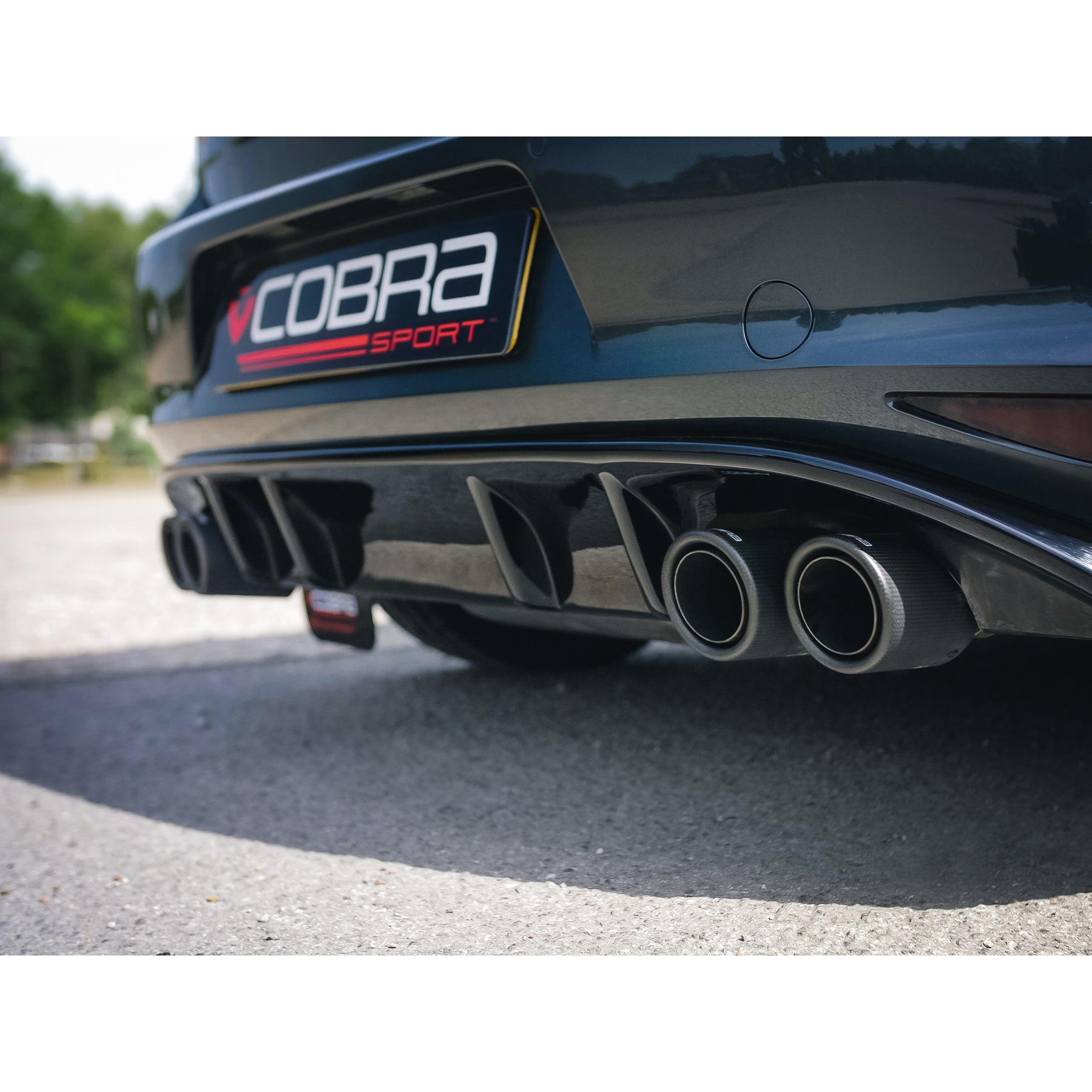 Cobra Sport VW Golf GTI (Mk7) 2.0 TSI (5G) (12-17) Quad Exit Turbo Back Golf R Style Performance Exhaust - Wayside Performance 
