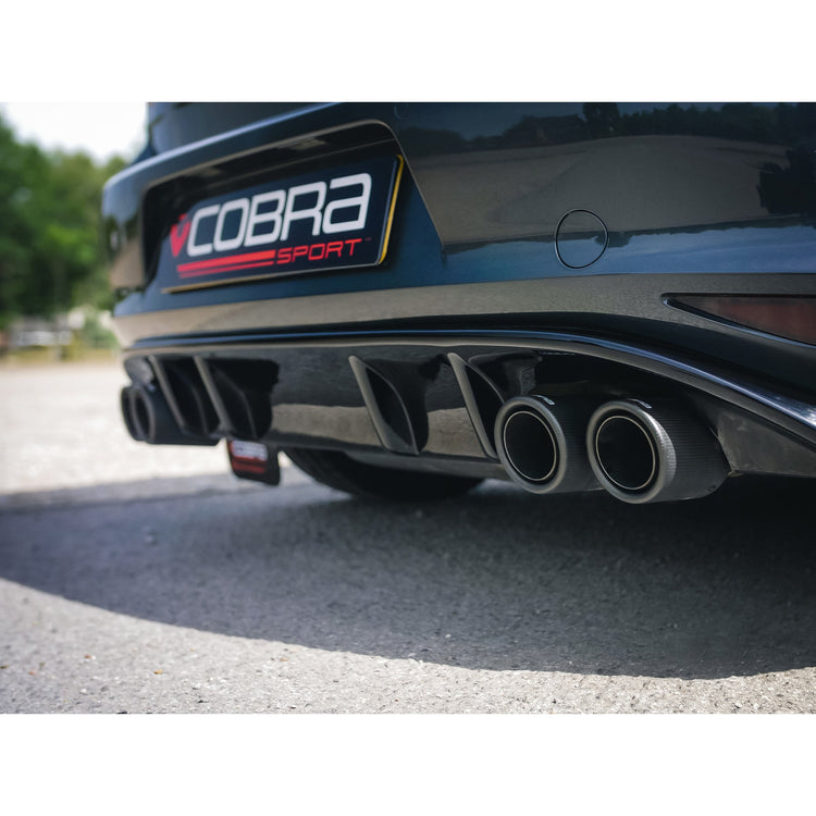 Cobra Sport VW Golf GTI (Mk7) 2.0 TSI (5G) (12-17) Quad Exit Turbo Back Golf R Style Performance Exhaust - Wayside Performance 