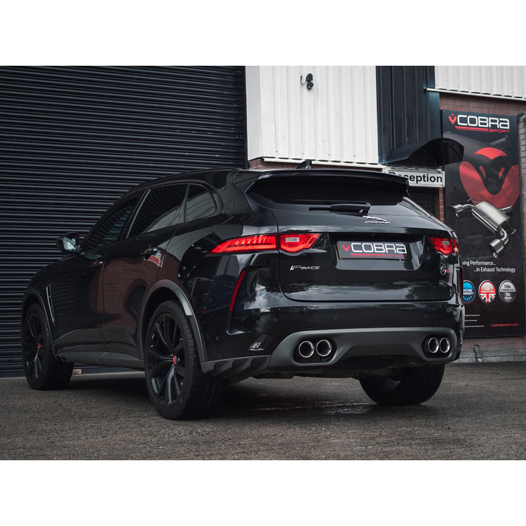 Cobra Sport Jaguar F-Pace SVR Resonator Delete Performance Exhaust Pipe - Wayside Performance 