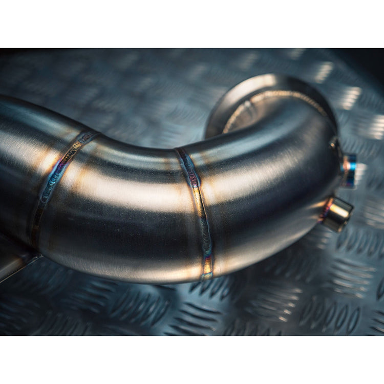 Cobra Sport Mercedes-AMG CLA 45 S Front Downpipe Sports Cat / De-Cat Performance Exhaust - Wayside Performance 