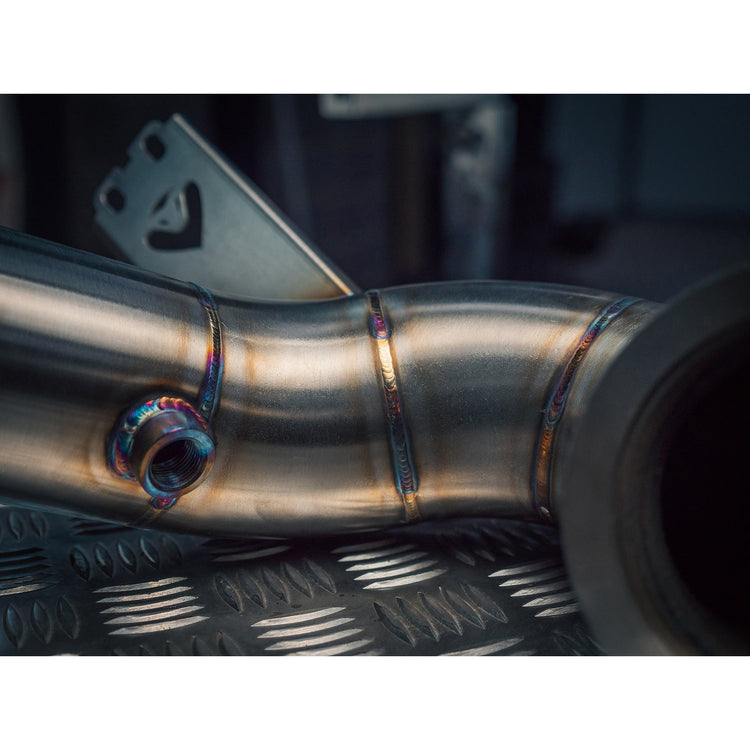 Cobra Sport Mercedes-AMG CLA 45 S Front Downpipe Sports Cat / De-Cat Performance Exhaust - Wayside Performance 