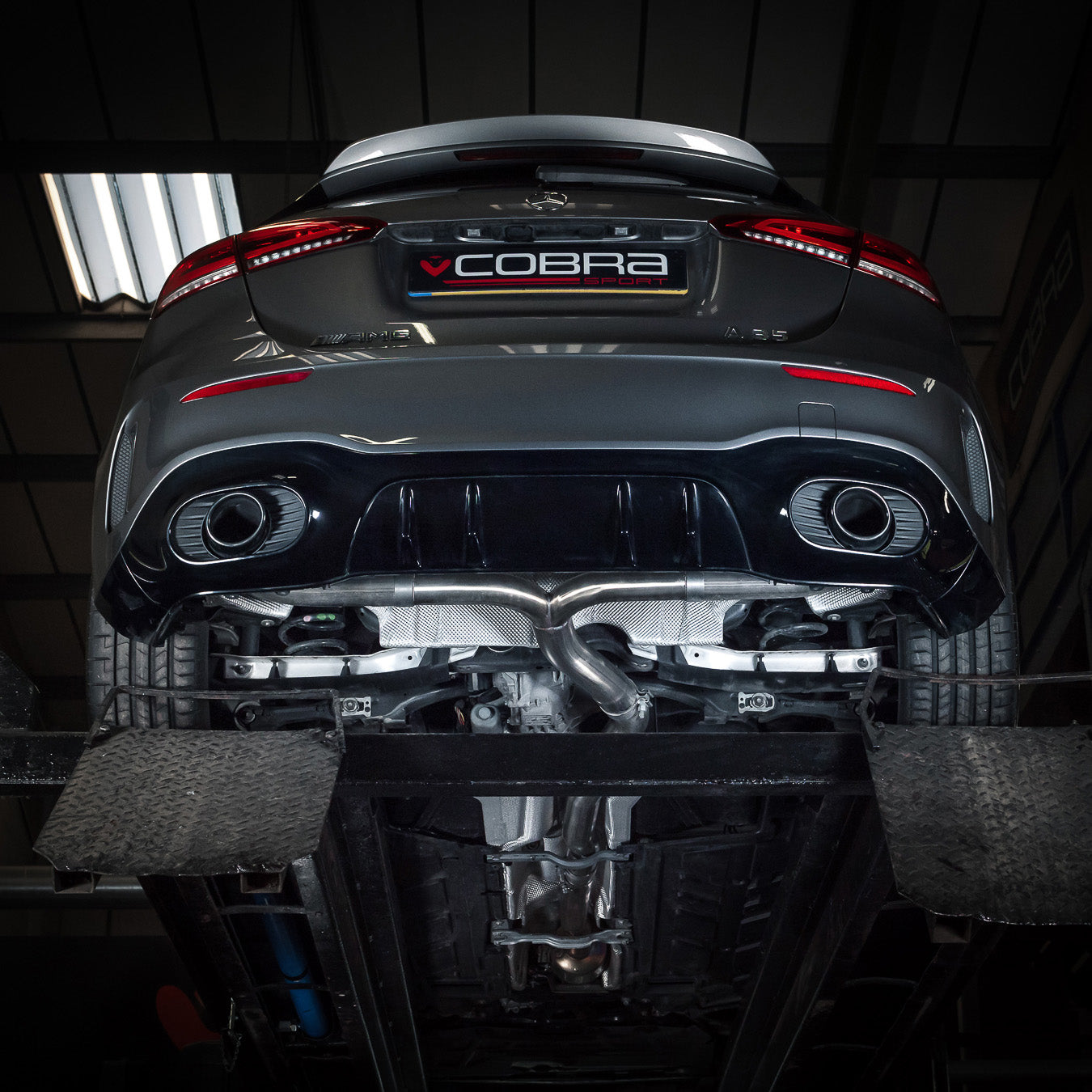 Mercedes-AMG A 35 GPF Back Box Delete Race Rear Performance Exhaust - Wayside Performance 