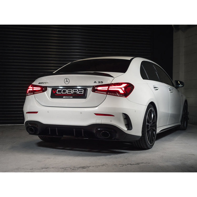 Cobra Sport Mercedes-AMG A 35 Saloon Cat Back Performance Exhaust - Wayside Performance 