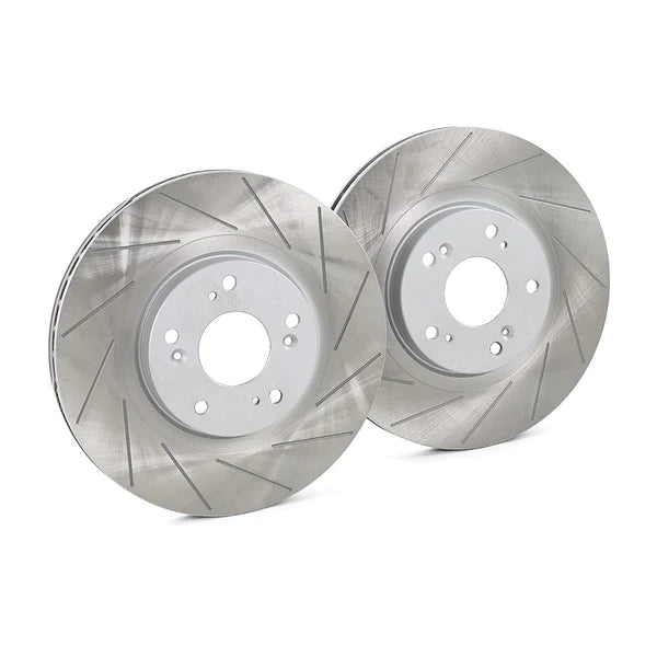 PBS Ford Fiesta ST180/200 Front ProRace Grooved Brake Discs - Wayside Performance 