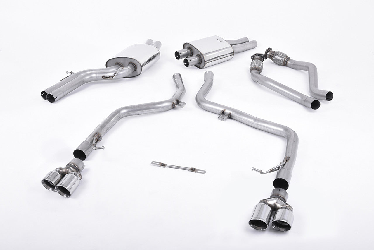 Milltek Cat-Back Exhaust - Audi S4 (B8) - Wayside Performance 