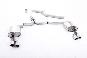 Milltek Cat-Back Exhaust for Audi A4 (B8) 2.0 TDI B8 140PS/177PS - Wayside Performance 