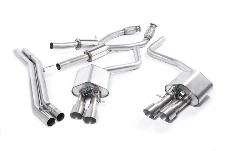 Milltek Cat-Back System - Audi S8 4.0TFSI Quattro - Wayside Performance 