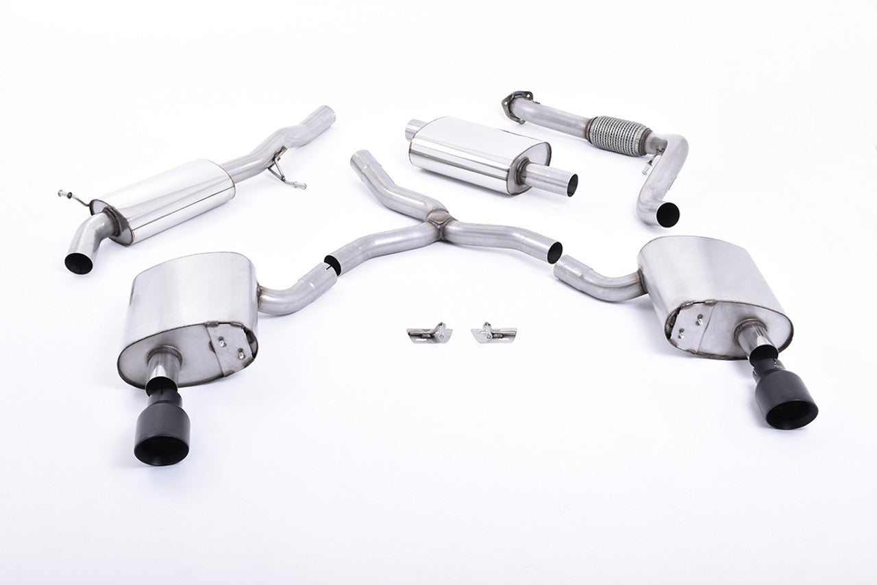 Milltek Cat-Back Exhaust for Audi A4 (B9) 2.0 TFSI Quattro - Wayside Performance 
