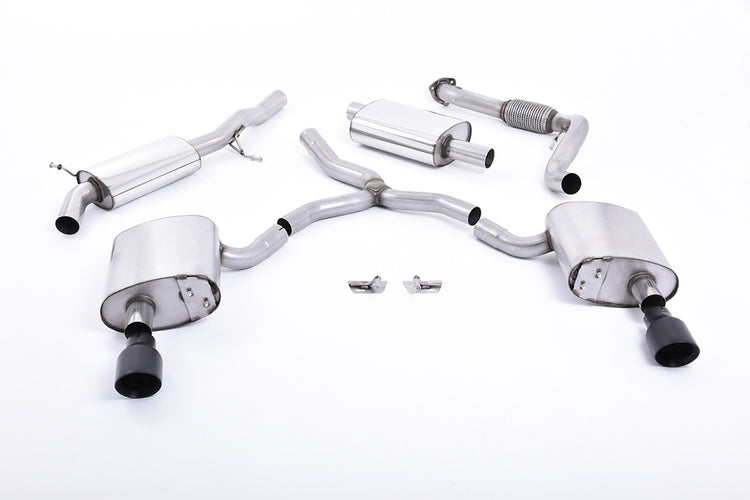 Milltek Cat-Back Exhaust for Audi A4 (B9) 2.0 TFSI Quattro - Wayside Performance 