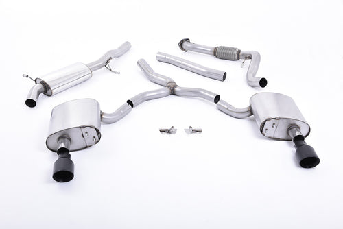 Milltek Cat-Back Exhaust for Audi A4 (B9) 2.0 TFSI Quattro - Wayside Performance 