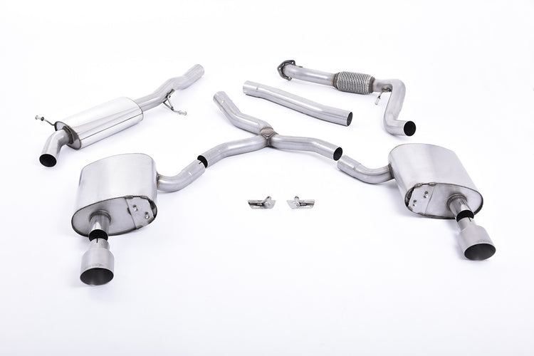 Milltek Cat-Back Exhaust for Audi A4 (B9) 2.0 TFSI Quattro - Wayside Performance 