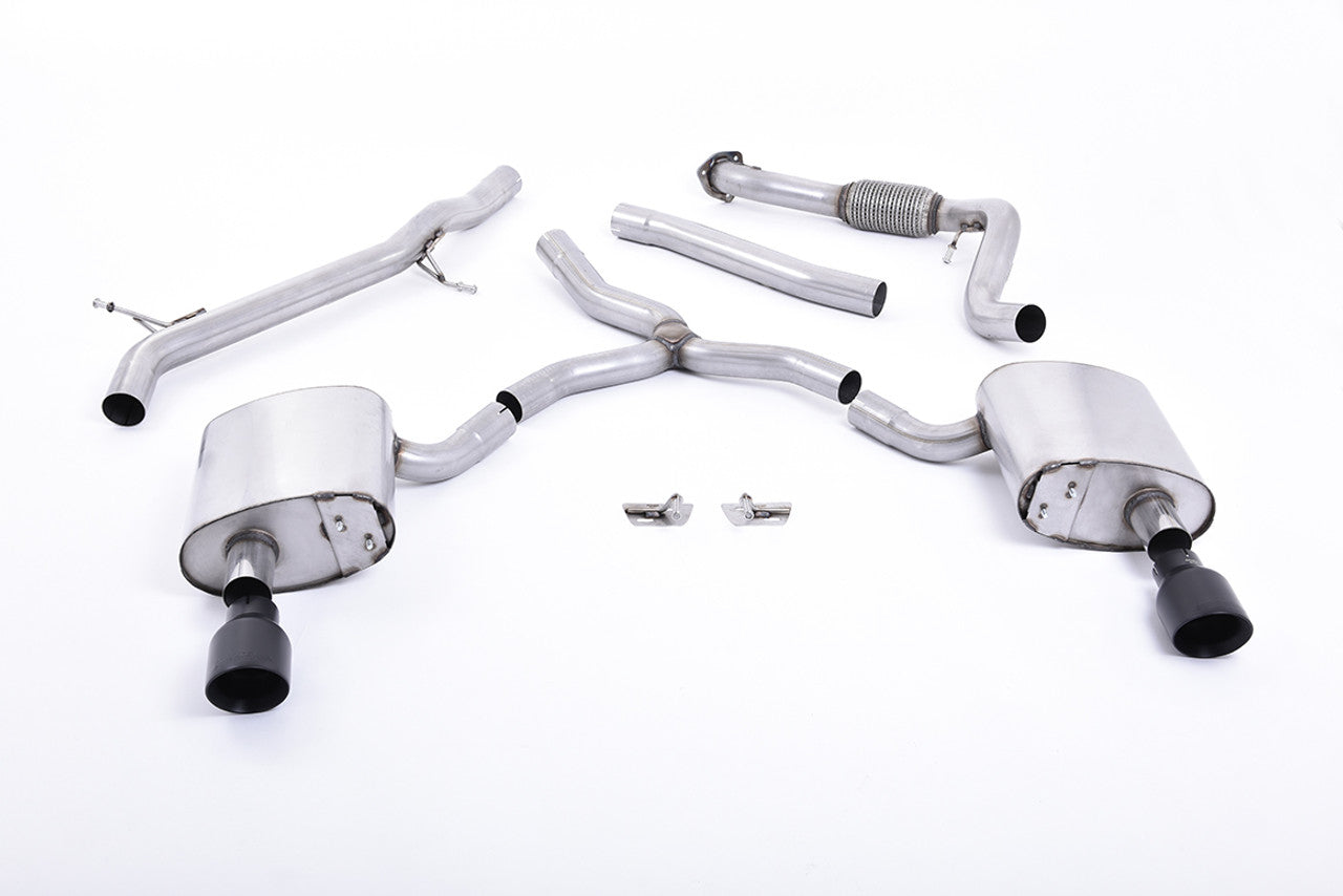 Milltek Cat-Back Exhaust for Audi A4 (B9) 2.0 TFSI Quattro - Wayside Performance 