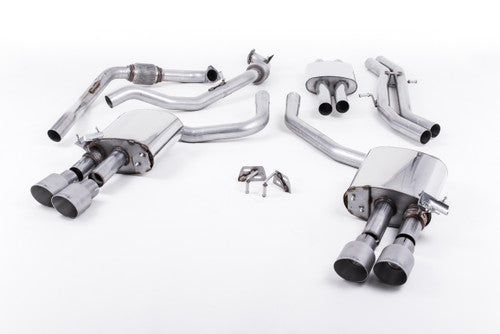 Milltek Cat-Back Exhaust - S4 (B9) - Non-Sport Diff Cars - Wayside Performance 