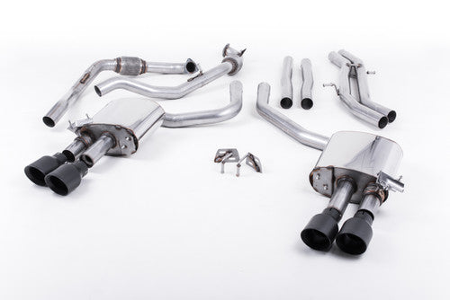 Milltek Cat-Back Exhaust - S4 (B9) - Non-Sport Diff Cars - Wayside Performance 