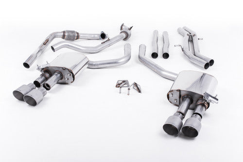 Milltek Cat-Back Exhaust - S4 (B9) - Non-Sport Diff Cars - Wayside Performance 