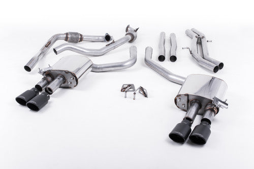 Milltek Cat-Back Exhaust - S4 (B9) - Non-Sport Diff Cars - Wayside Performance 