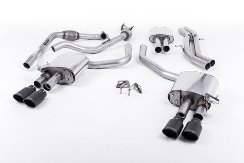 Milltek Cat-Back Exhaust - S4 (B9) - Sport Diff Cars Only - Wayside Performance 