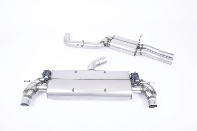 Milltek Cat Back Resonated with Polished Oval Trims - TT Mk3 - TTRS 2.5TFSI Quattro (OPF/GPF Models) - Wayside Performance 