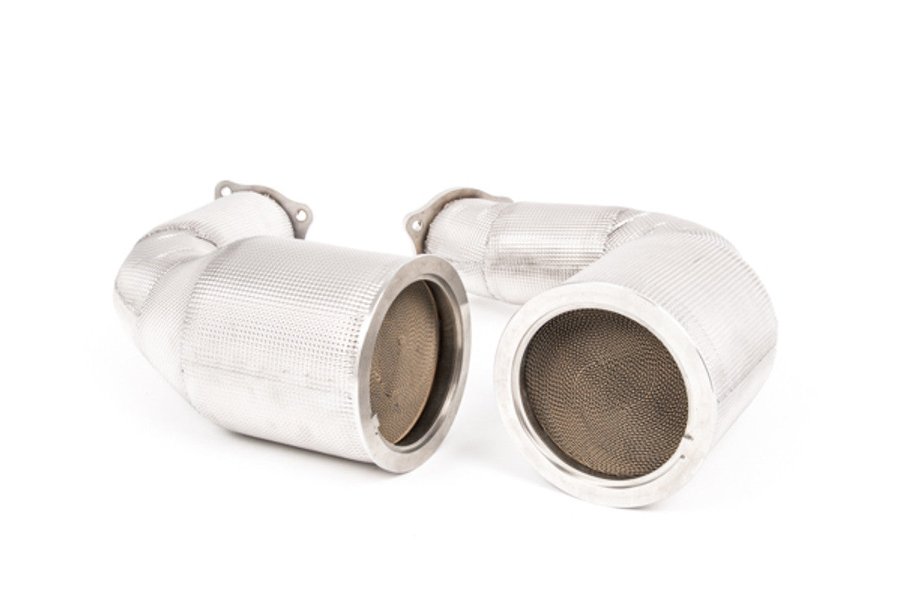 Milltek Large-bore Downpipes with 200 Cell HJS High Flow Cats - Audi RS4/RS5 B9 non GPF - Wayside Performance 