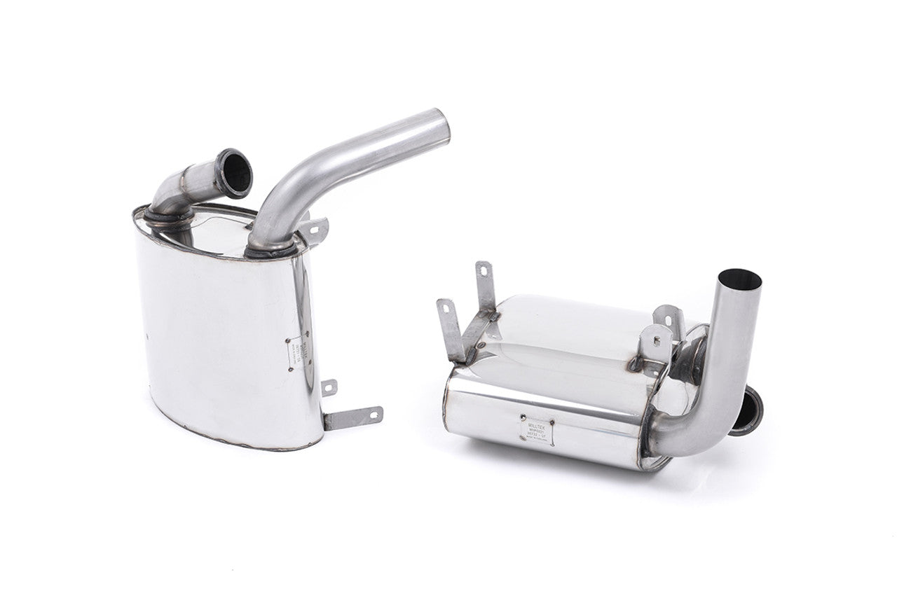 Milltek Cat-back Exhaust - Cup System. Uses OE tailpipes - 911 - 996 Carrera and Carrera S (C2 and C4) - 1998-2005 - SSXPO019 - Wayside Performance 