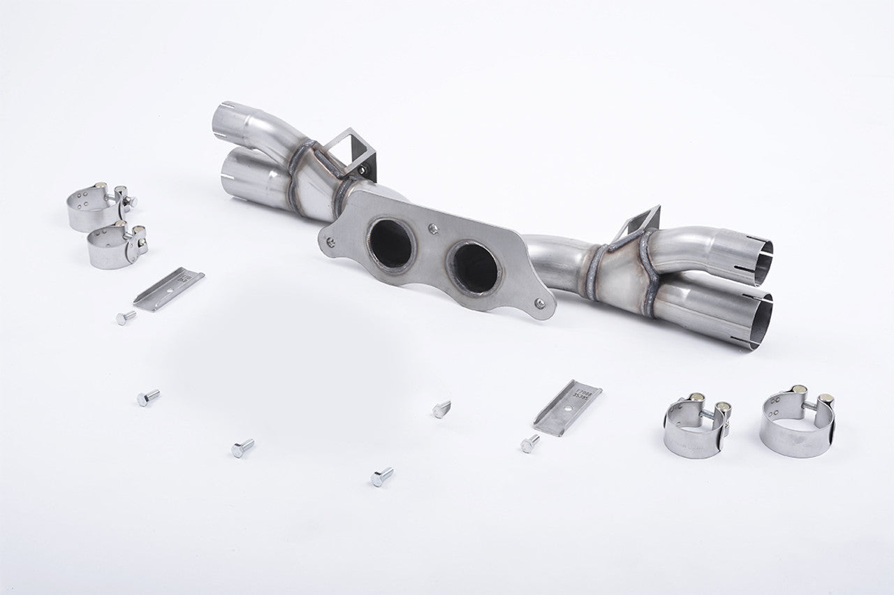 Milltek Cat-back Exhaust - re-uses OE Porsche trims - 911 - 991.1 GT3 & GT3 RS - 2013-2018 - SSXPO129 - Wayside Performance 