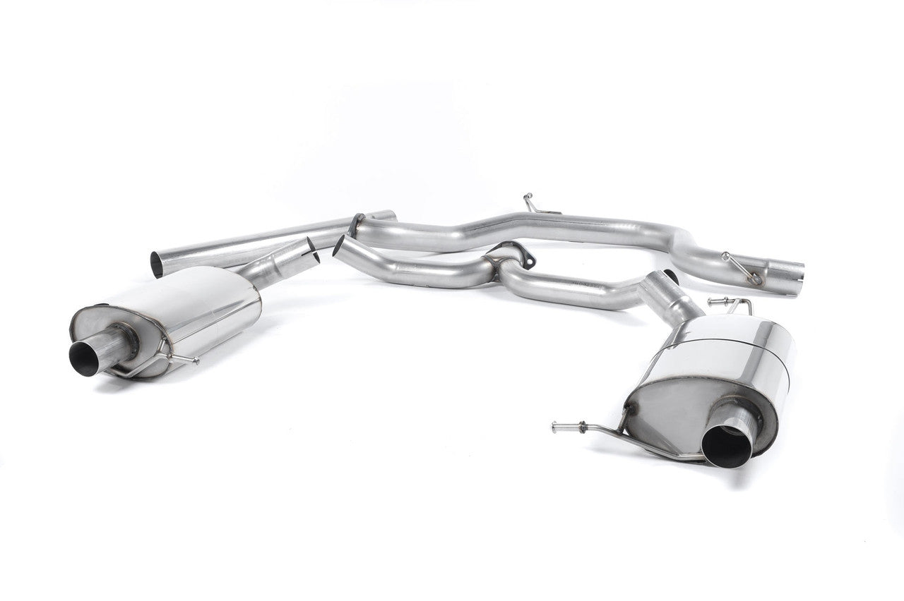 Milltek Non-resonated Uses OE Tips - Octavia - vRS 2.0 TSI 245PS (Face Lift) Hatch & Estate (OPF/GPF Models Only) - Wayside Performance 
